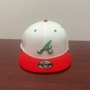 New Era, 9Fifty Snapback Hat, Atlanta Braves, Mexico Flag